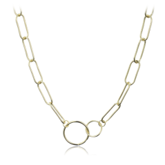 MINET Pozlátený strieborný náhrdelník v talianskom štýle