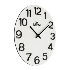 Nástenné hodiny s tichým chodom MPM Timber Simplicity - C - E07M.4222.0090
