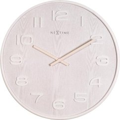 Dizajnové nástenné hodiny 3096wi Nextime Wood Wood Medium 35cm