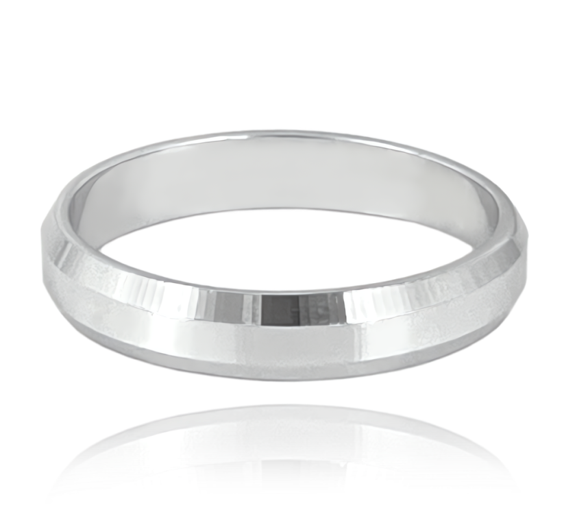 MINET+ Stříbrný snubní prsten 4.5 mm - vel. 59