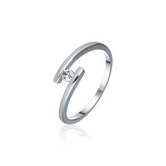 Stříbrný prsten JVD SVLR1026XH2BI52