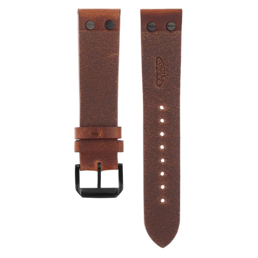 Kožený remienok na hodinky PRIM RB.15873 (22 mm, XL) - tmavo hnedý - RB.15873.2220.5252.XL