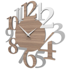 Designové hodiny 10-020n CalleaDesign Russel 45cm (více dekorů dýhy) Dýha wenge - 89