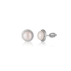 Strieborné náušnice so zirkónmi JVD SVLE0960SH2P1SR