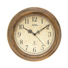 Designové nástěnné hodiny 5575 AMS řízené rádiovým signálem 30cm