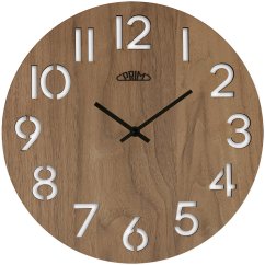 Nástenné hodiny s tichým chodom PRIM Authentic Veneer - C - E07P.4242.54