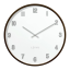 Tmavé drevené biele hodiny LAVVU FADE LCT4061
