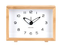 Dizajnové hodiny s budíkom 6034WH Karlsson 19cm