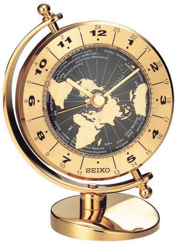 Stolní hodiny s tichým chodem Seiko QHG106G