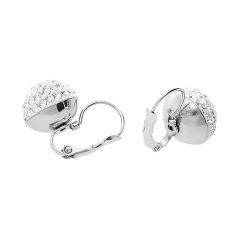 Nerezové náušnice 5957 - stříbrné barvy - SER.5957