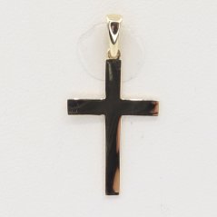Zlatý přívěsek křížek OP054 (585/1000) 0.8 g