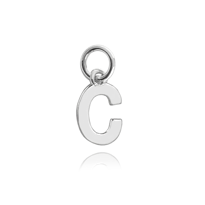 MINET Strieborný príves drobné písmeno "C" MINET Strieborný príves drobné písmeno "C"