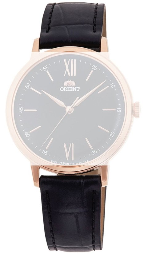 Kožený řemínek Orient UL00H011P0 16mm (pro model RA-QC17), černý