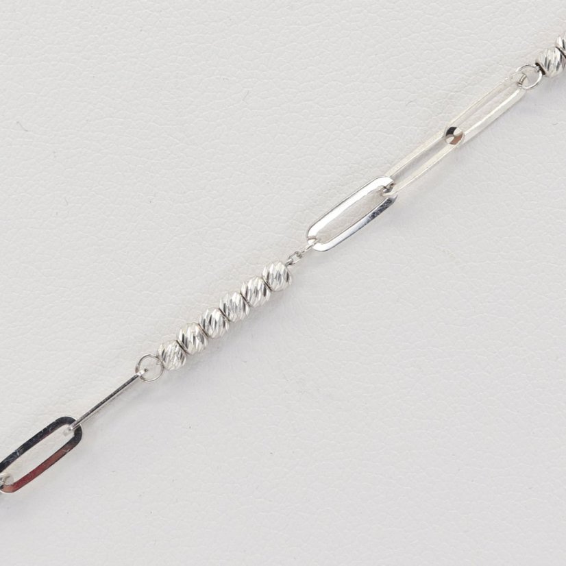 Zlatý náramek z bílého zlata NB065W (585/1000) 2,40g