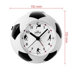 Detský melodický budík s tichým chodom MPM Kickoff Timekeeper - C01.4371.A