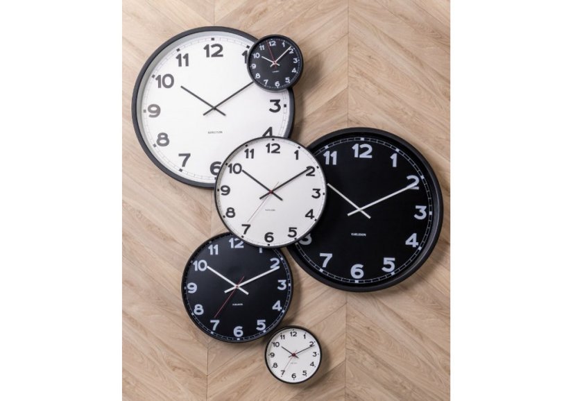 Dizajnové nástenné hodiny 5846BK Karlsson 22cm