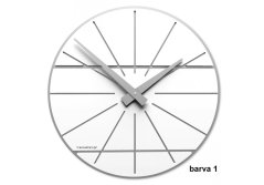 Dizajnové hodiny 10-029 CalleaDesign Benja 35cm (viac farebných verzií) Farba zelené jablko-76