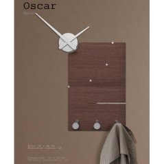 Dizajnové hodiny 10-130 CalleaDesign Oscar 66cm (viac farebných verzií) Farba čokoládová-69 - RAL8017