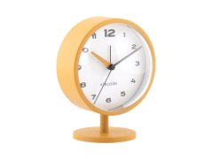 Dizajnové stolné hodiny s budíkom 6027YE Karlsson 14cm