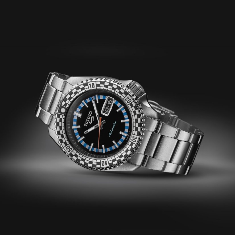 Seiko SRPK67K1 Seiko 5 Sports Black & White ‘Checker Flag’ Special Edition