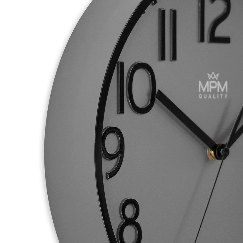 Nástenné hodiny s tichým chodom MPM Naxer - B - E01.4505.92