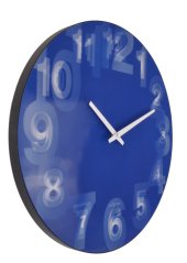 Dizajnové nástenné hodiny 3077bl Nextime 3D 39cm