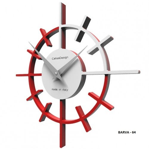 Dizajnové hodiny 10-018 CalleaDesign Crosshair 29cm (viac farebných verzií) Farba caffe latte-14 - RAL1019