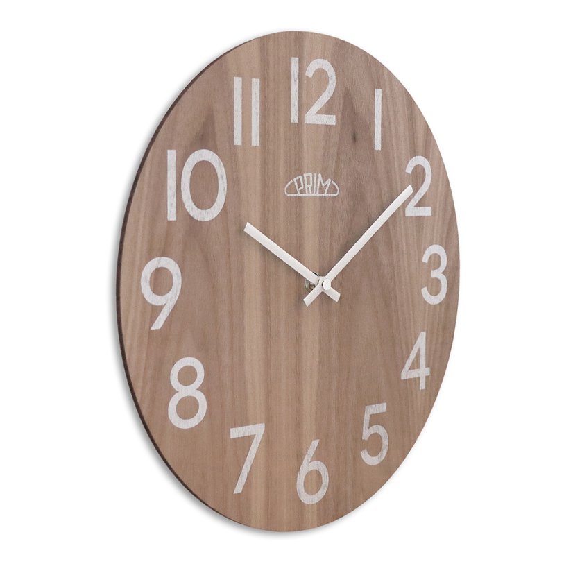 Drevené hodiny PRIM Genuine Veneer - C - E07P.4245.5400