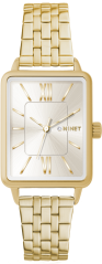 MINET Zlaté dámské hodinky SIENA se zlatým ocelovým řemínkem