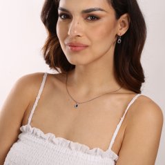 Strieborné náušnice s briliantom JVD SVLE0504SH8M400