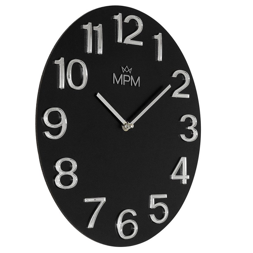 Drevené hodiny s tichým chodom MPM Timber Simplicity - E - E07M.4222.9070