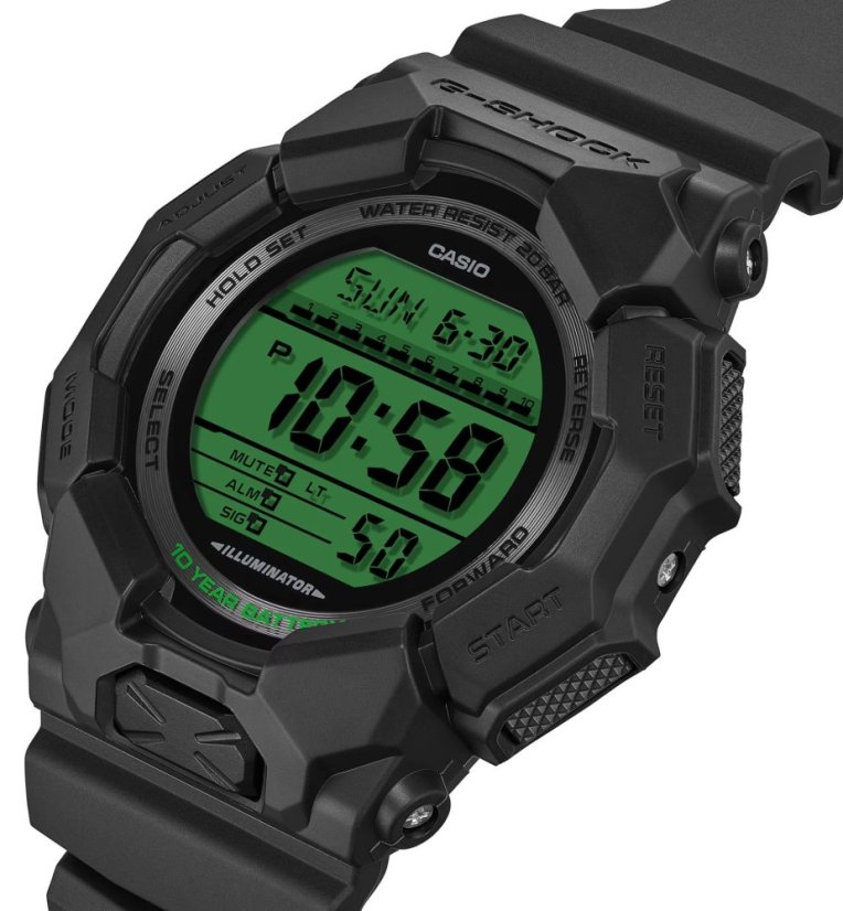 CASIO GD-010BEG-1ER G-Shock Carbon Core Guard Black and Electro Green