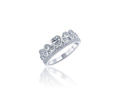 Stříbrný prsten JVD SVLR0085XH2BI56