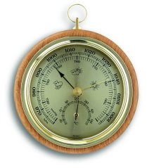 TFA 45.1000.05 - Barometer s teplomerom 108 mm na zavesenie - buk