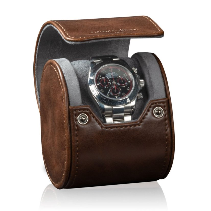 Cestovní pouzdro na hodinky HEISSE & SÖHNE 70019-169 HS Vintage 1 - Braun