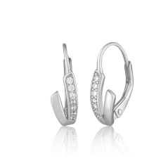 Stříbrné náušnice se zirkony JVD SVLE3432XH2BI00