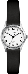 LAVVU Stříbrno-černé dámské hodinky SKIEN se safírovým sklíčkem