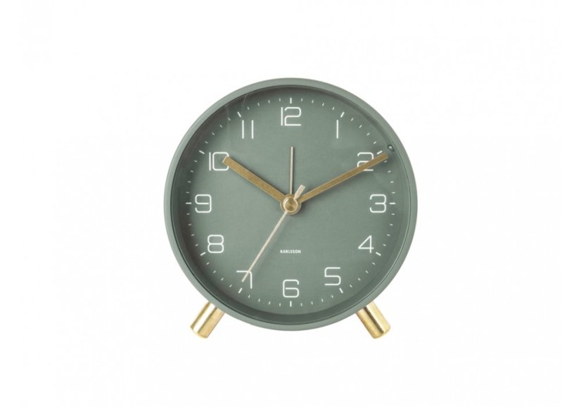 Designový budík 5752GR Karlsson 11cm