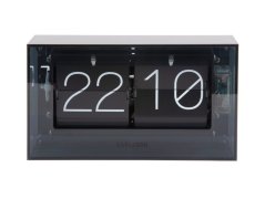 Dizajnové nástenné/stolové preklápacie hodiny 5976BK Karlsson 21cm