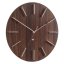 Dizajnové nástenné hodiny Future Time FT2010WE Round dark natural brown 40cm