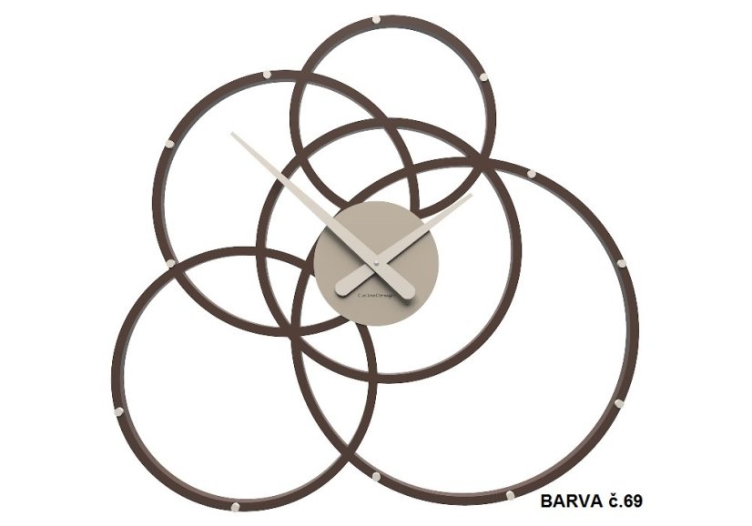Dizajnové hodiny 10-215 CalleaDesign Black Hole 59cm (viac farebných variantov) Farba biela-1 - RAL9003