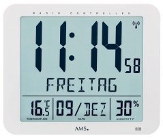 Digitální rádiem řízené hodiny AMS 5886