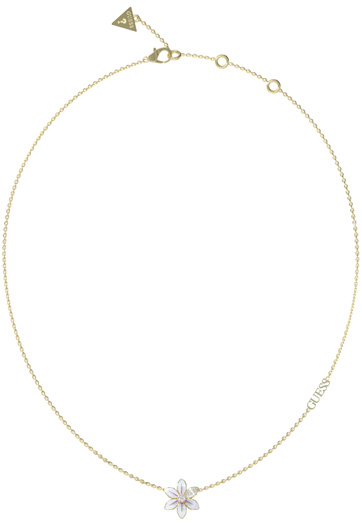 Guess White Lotus náhrdelník JUBN04136JWYGWHT/U Guess White Lotus náhrdelník JUBN04136JWYGWHT/U