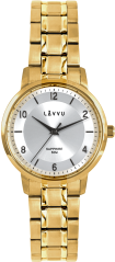 LAVVU Dámské hodinky LINSELL gold se safírovým sklem