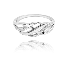 MINET Broušený stříbrný prsten vel. 58