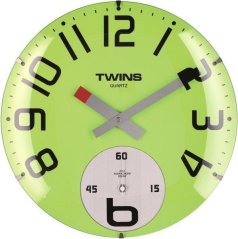 Nástenné hodiny Twins 363 green 35cm