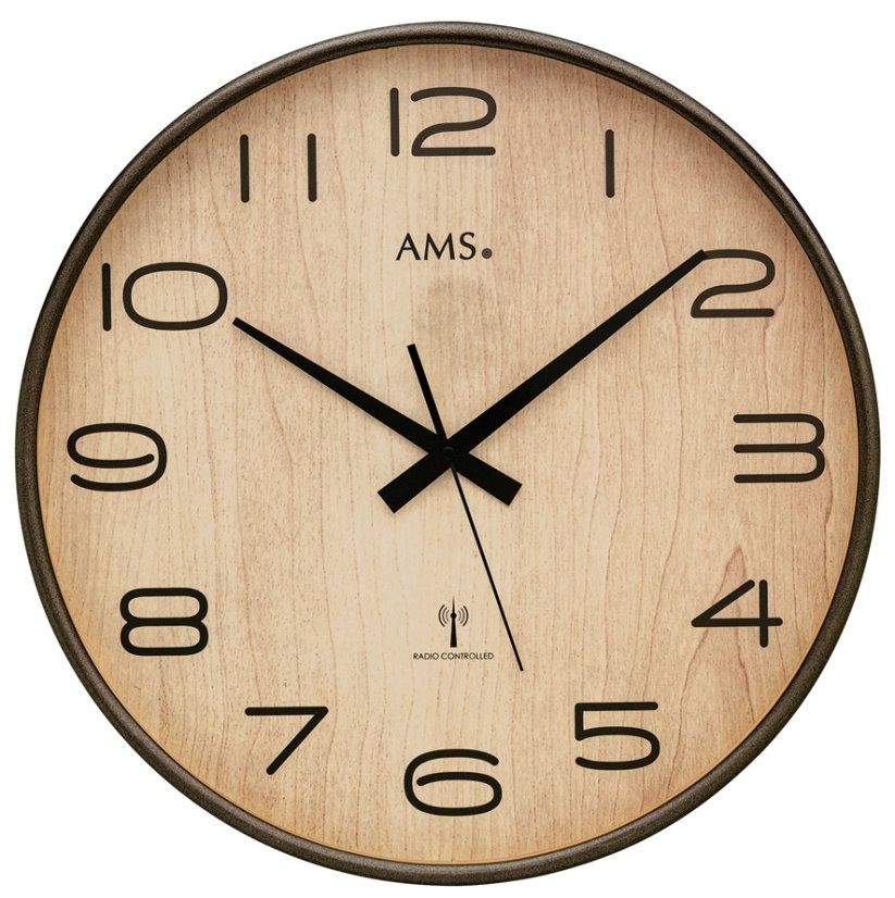 Nástěnné hodiny 5523 AMS řízené rádiovým signálem 40cm