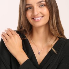 Strieborný prívesok so zirkónmi JVD SVLP0868SH2R200