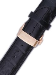Remienok Orient UDCVWRB, kožený čierny, rosegold pracka (pre model FETAC)