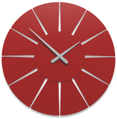 Dizajnové hodiny 10-212 CalleaDesign Extreme M 60cm (viac farebných variantov) Farba terracotta(tehlová)-24 Dyha zebrano - 87